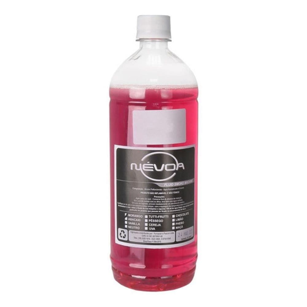 Liquido para maquina de fumaça 1l morango super nevoa