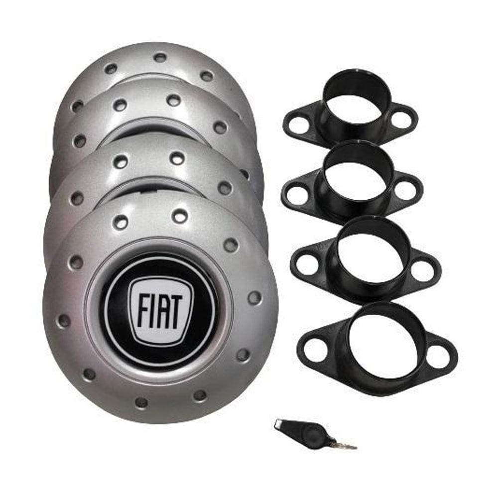 Calotas miollo fiat novo uno aro 13 2010/2016 amarok prata