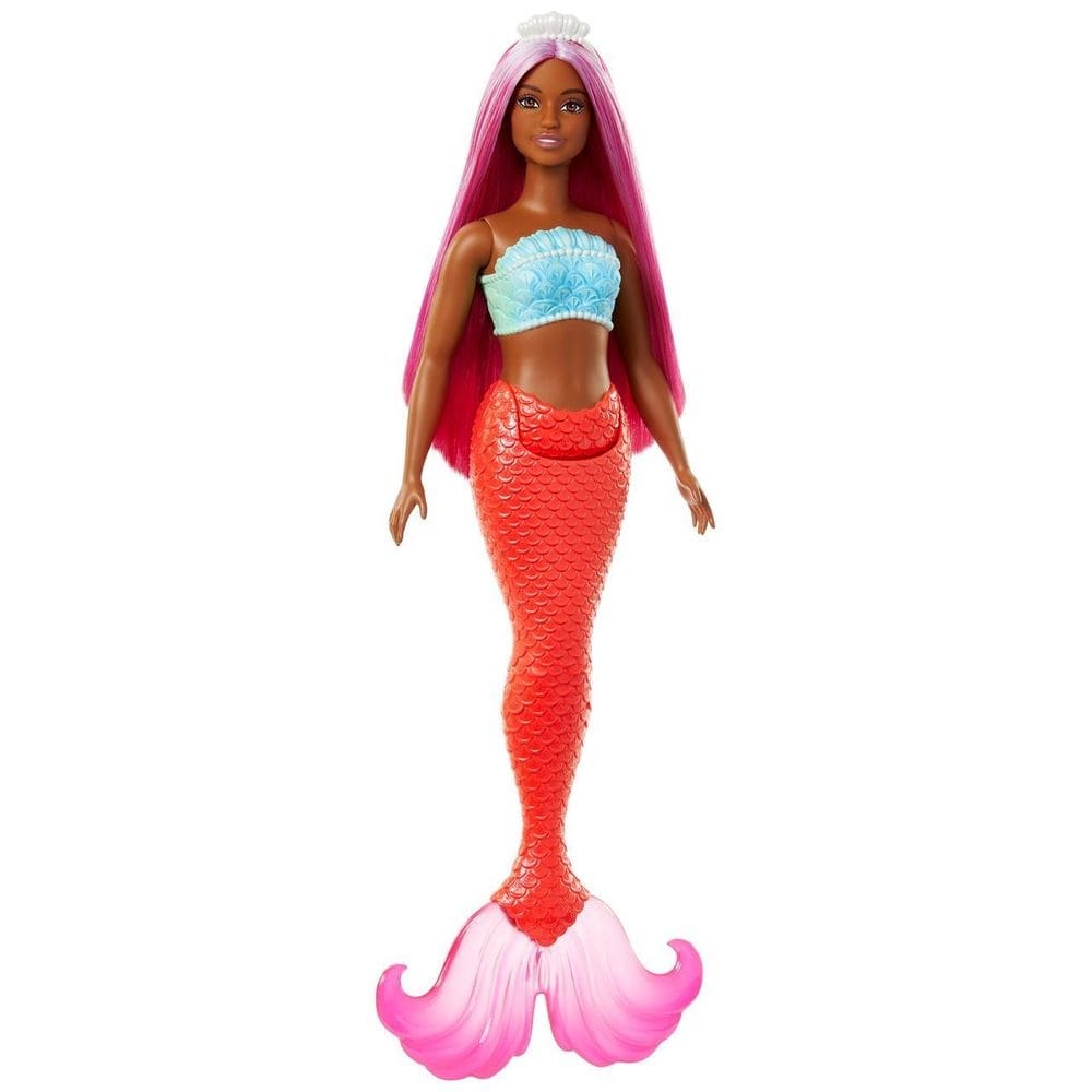 Boneca barbie sereia mundo da fantasia - mattel hrr02 rosa