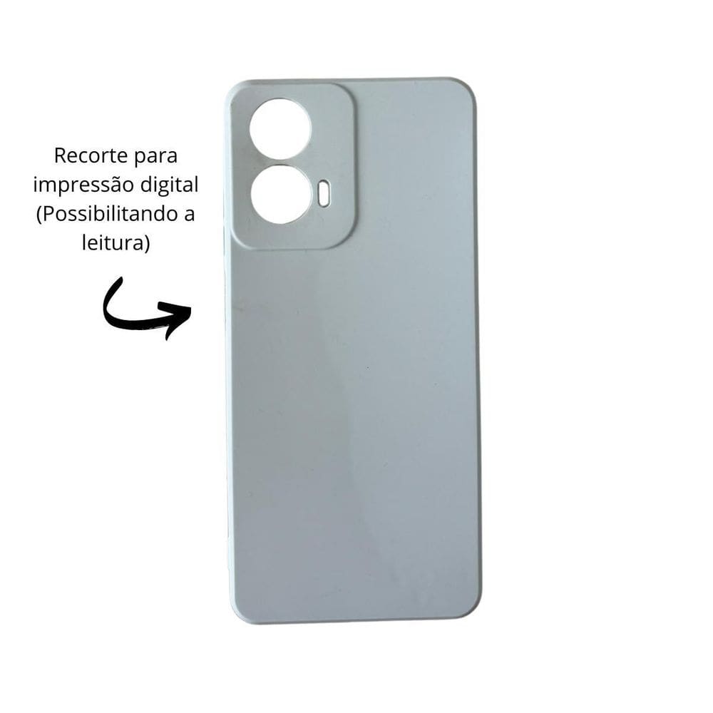 Capa aveludada compatível motorola moto g04 recorte digital