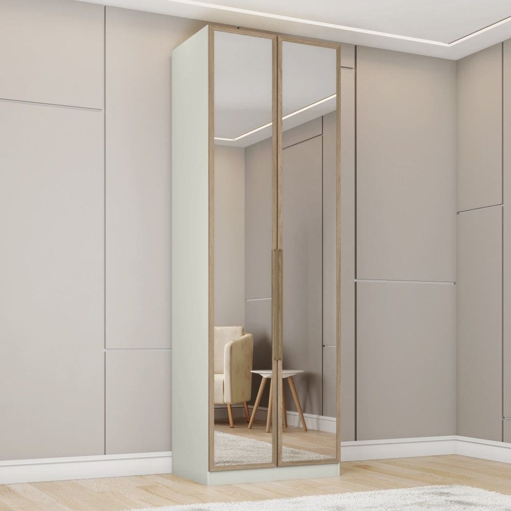 Guarda-Roupa Solteiro Modulado Predileto 2 Portas com Espelho