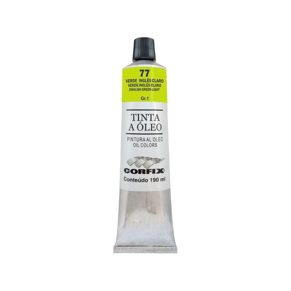 Tinta Oleo Corfix G1 77 Verde Ingles Claro 190Ml