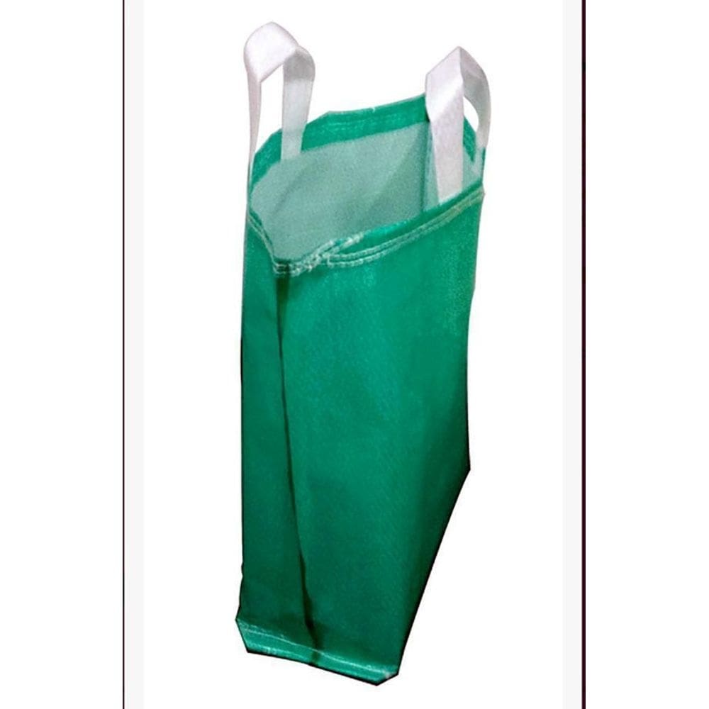Sacola de ráfia laminada 60x50cm verde pacote com 50