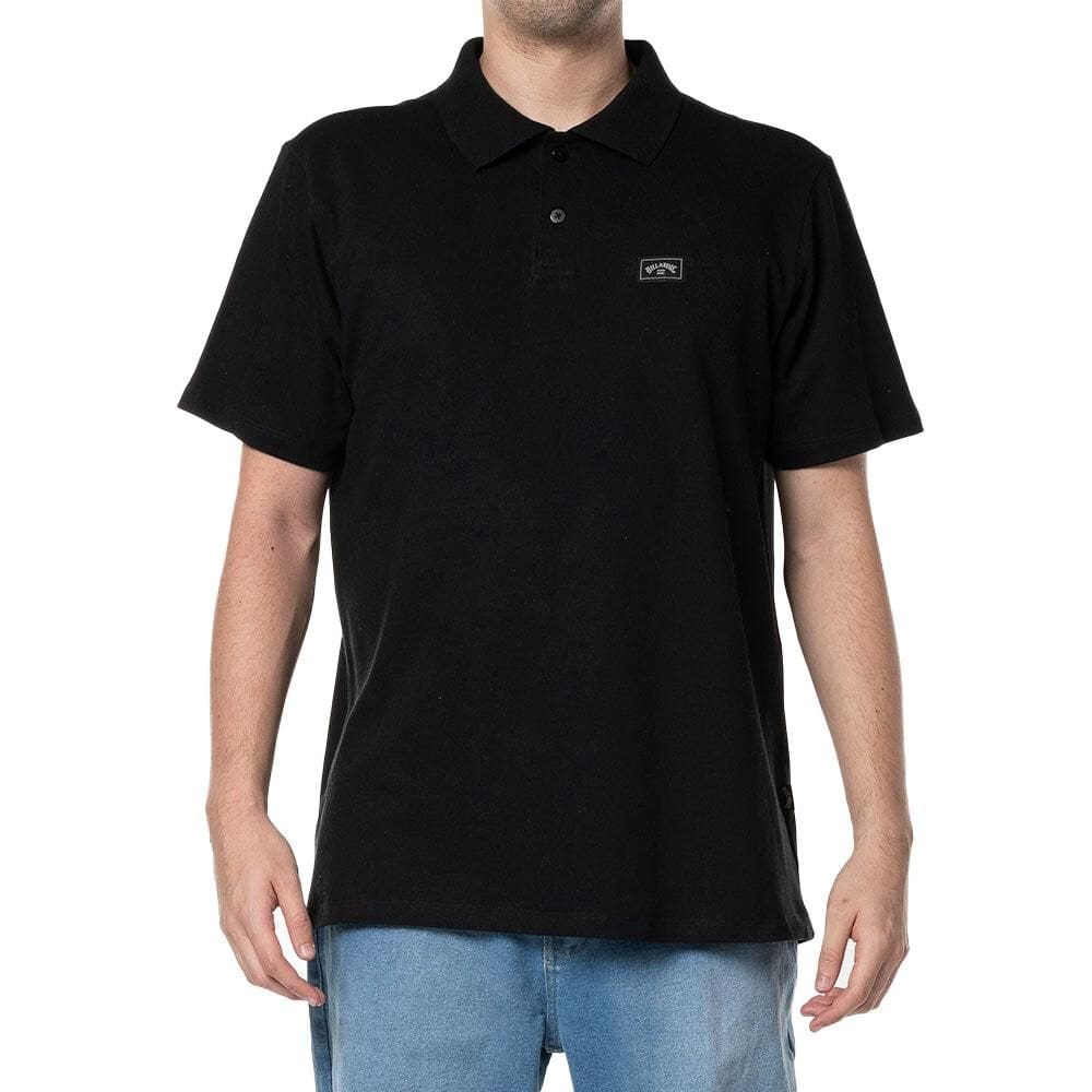 Camisa Billabong Polo Arch Crew Polo WT24 Masculina Preto