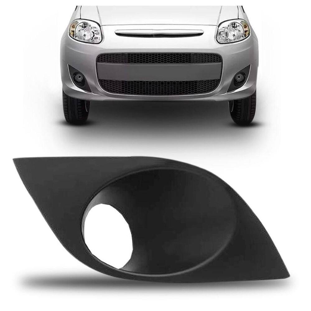 Moldura milha palio attractive 2012 a 2014 cinza com furo