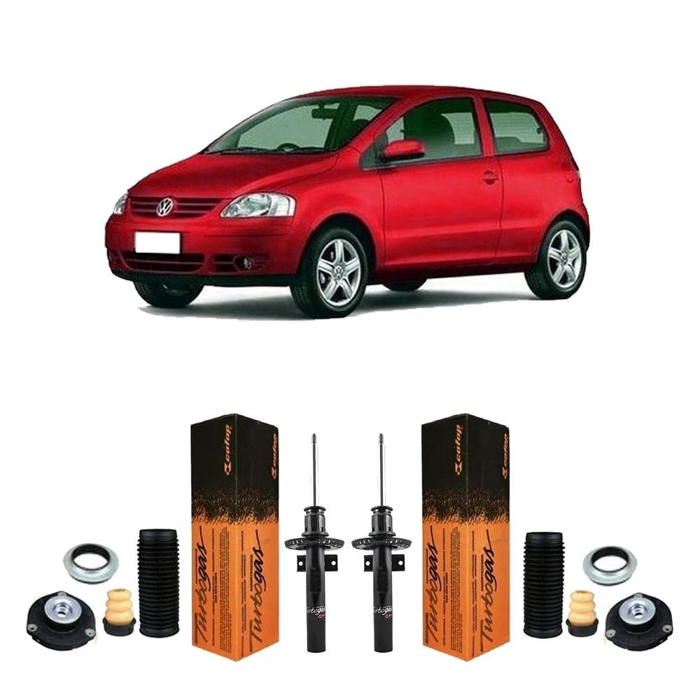 2 amortecedor kit coxim dianteiro volkswagen fox 2002 a 2012