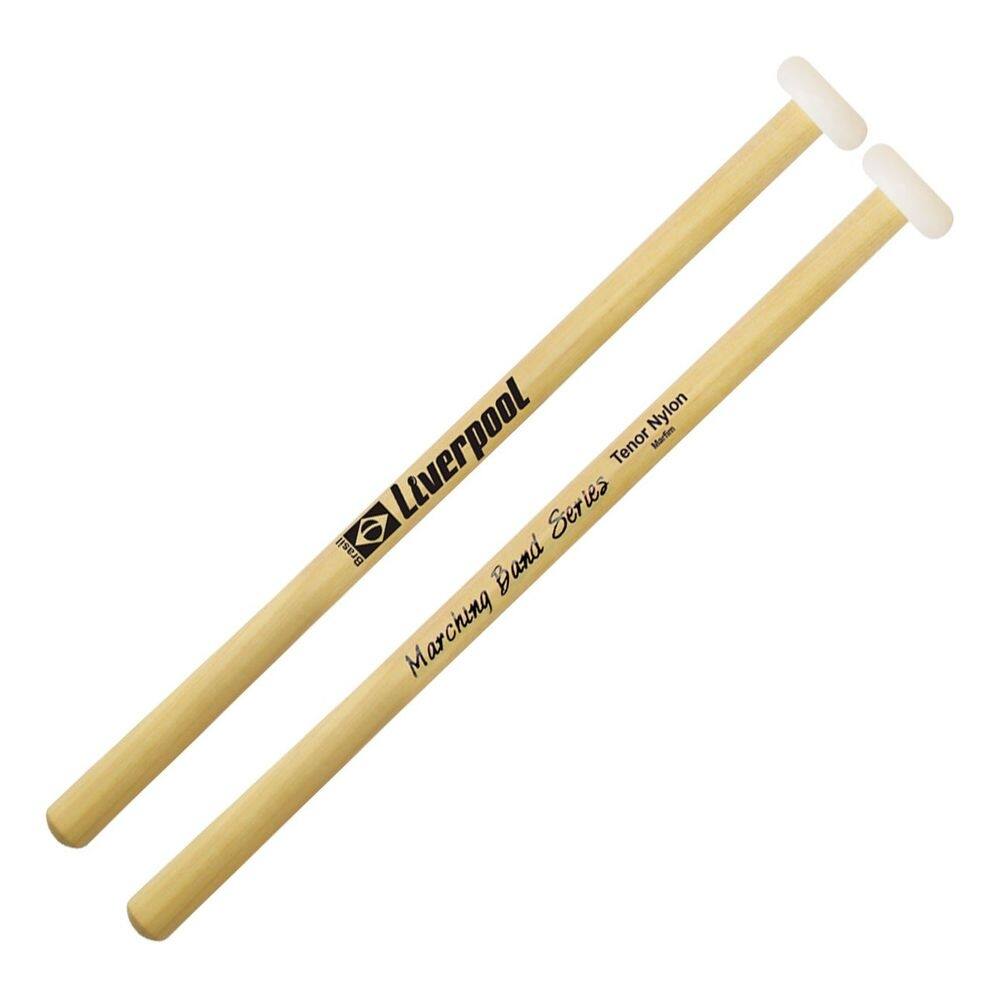 Baqueta Liverpool P/ Tenor Nylon-Marfim Bf Tenny