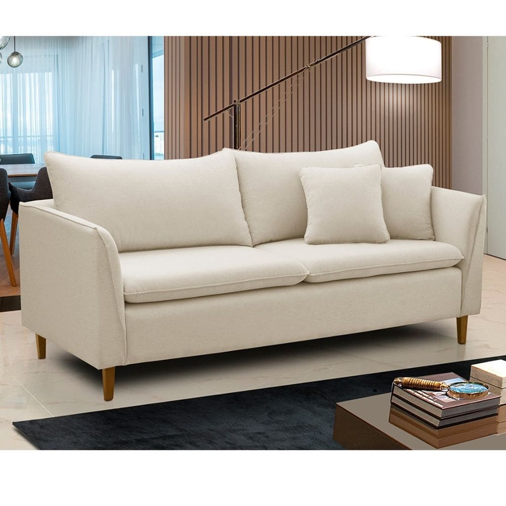 Sofá Living Kassia 2 lugares 1,84m Porcelana LansofBr