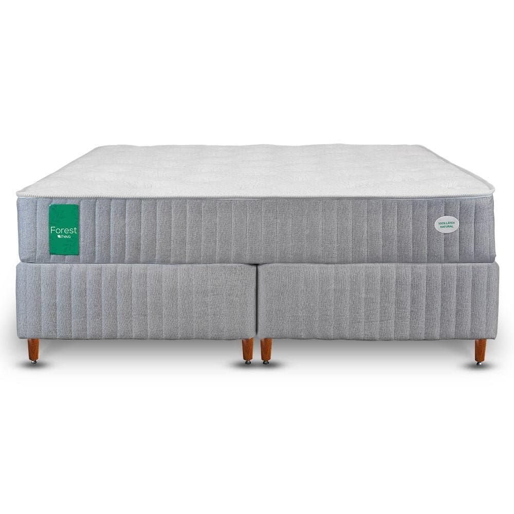 Cama Box + Colchão Forest Theva KING SIZE - Látex - 193x203