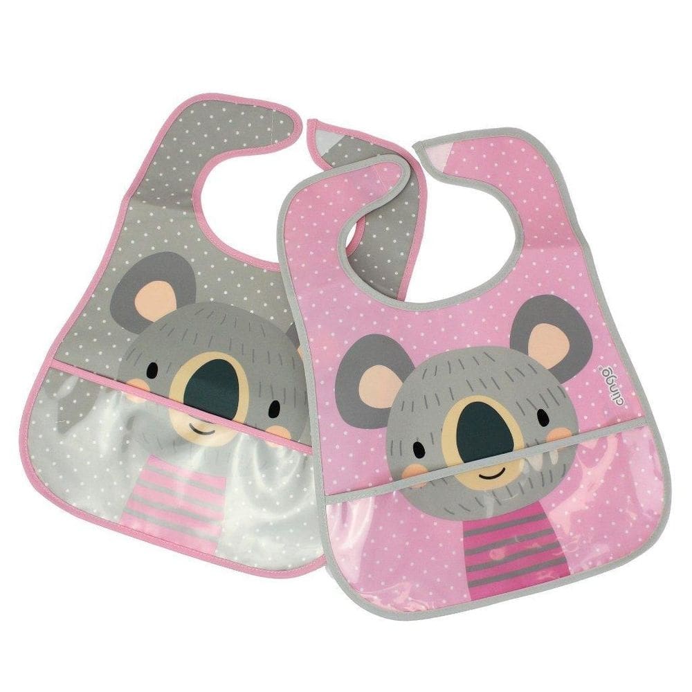 Babador com bolso coletor coala - 2 unidades - clingo