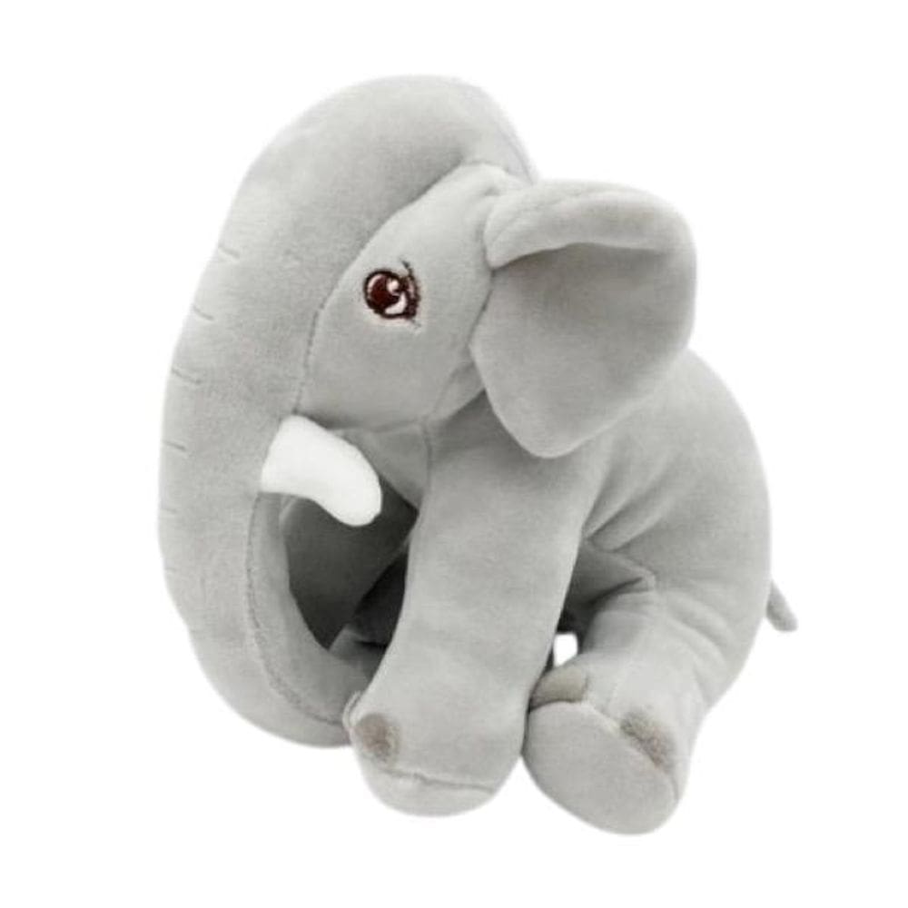 Elefante filhote cinza pelúcia 16cm animal selva floresta