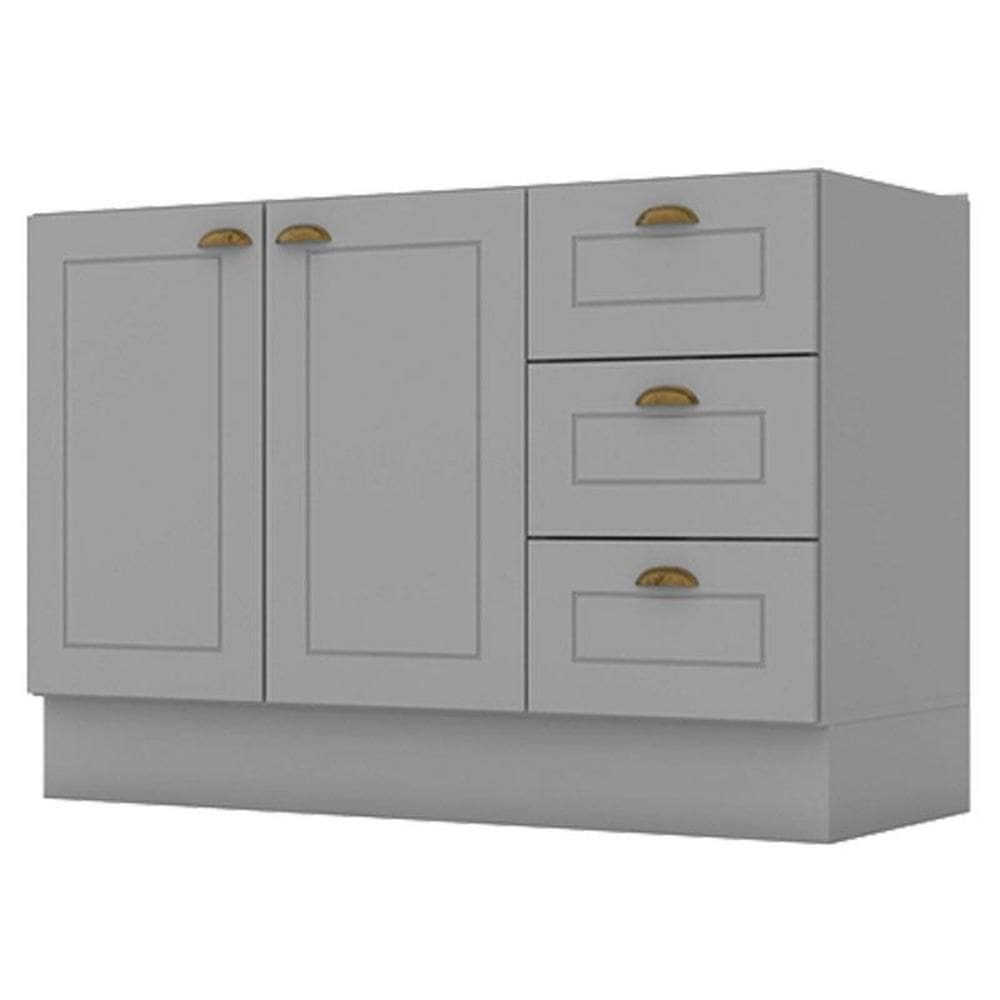 Balcão de Pia 120 cm Nova York Cinza – Henn