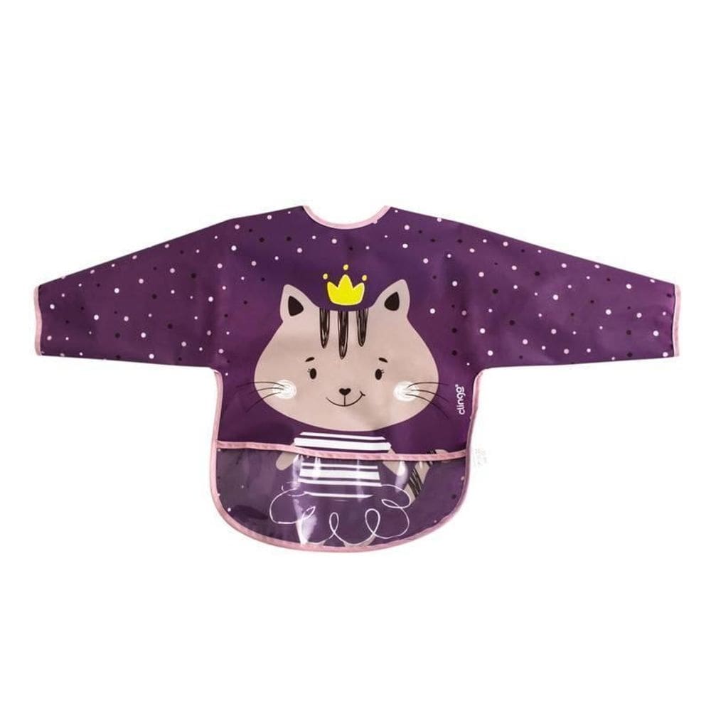 Babador manga longa com bolso milky - clingo