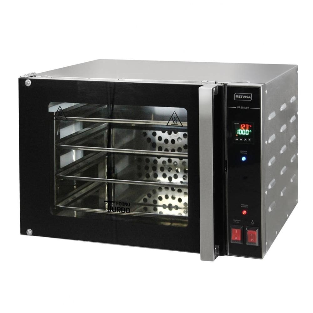 Forno Turbo Elétrico Metvisa Max 4 Esteiras 65 Litros 2000W Monofásico 127V FTE65M127M605