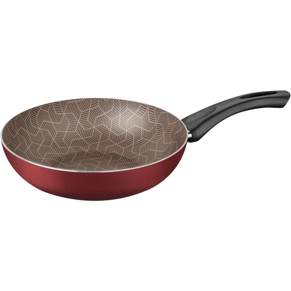 Frigideira funda antiaderente tramontina 28cm paris vermelho