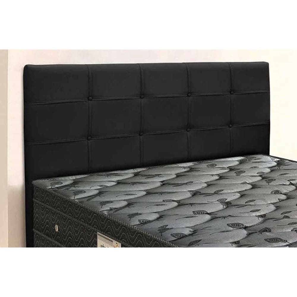 Cabeceira Cama Box Estofada Queen Queen Clean Plus Suede Negro - Simbal