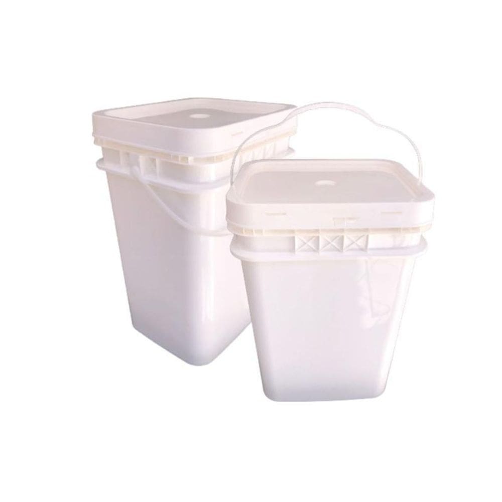 Balde retangular 20l com tampa lacre - bpa free