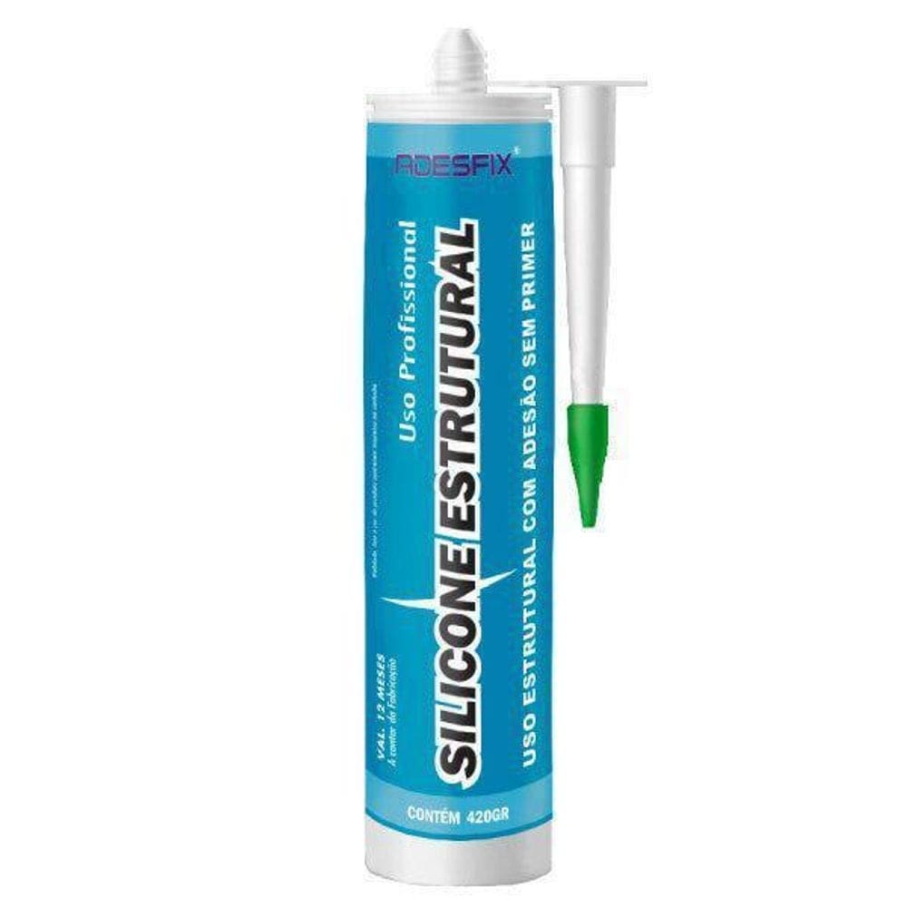 Silicone estrutural cartucho 400gr adesfix cor cinza