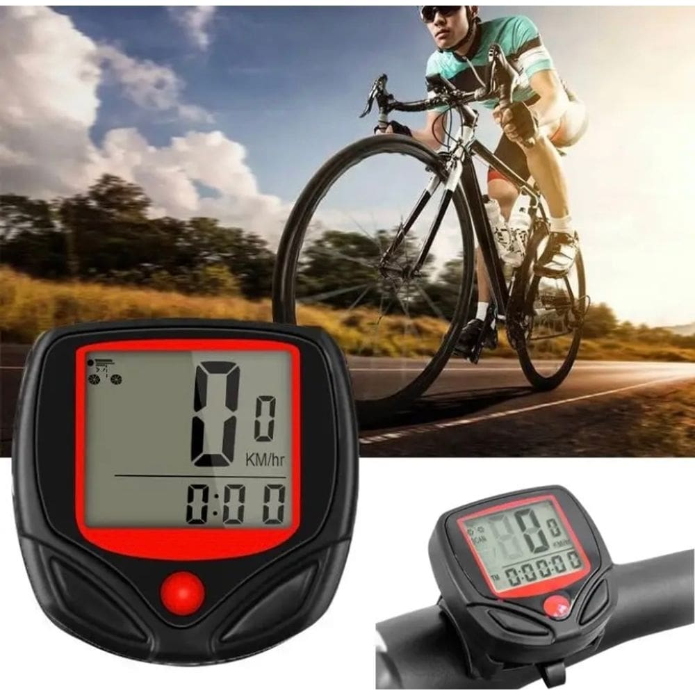 Velocímetro Bicicleta 15 funções Display LCD Prova d´água
