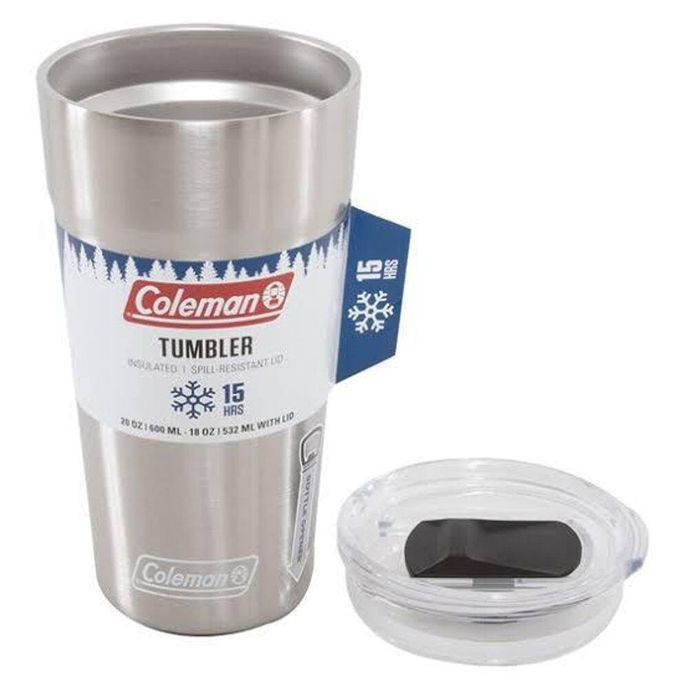 Copo térmico coleman com tampa e abridor inox