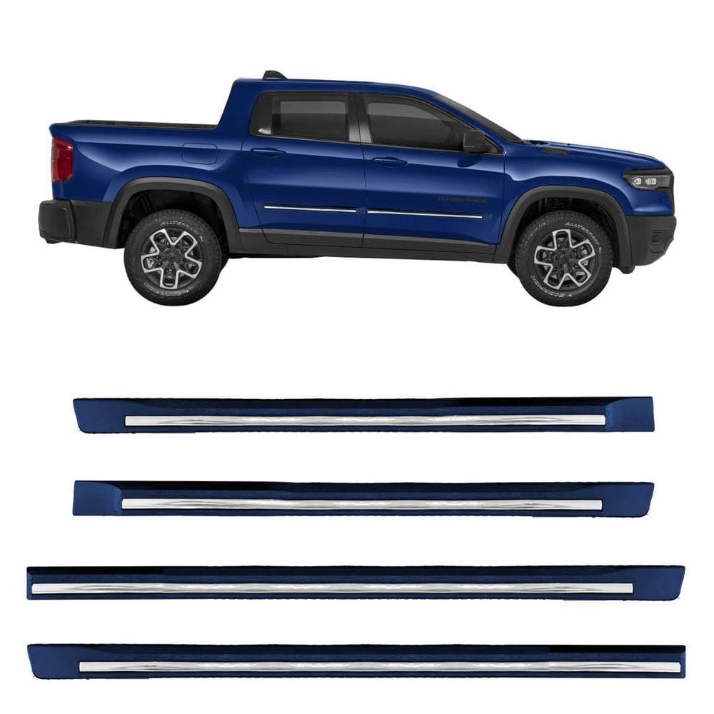 Friso Lateral Novo Rampage 2025 Azul Patriot