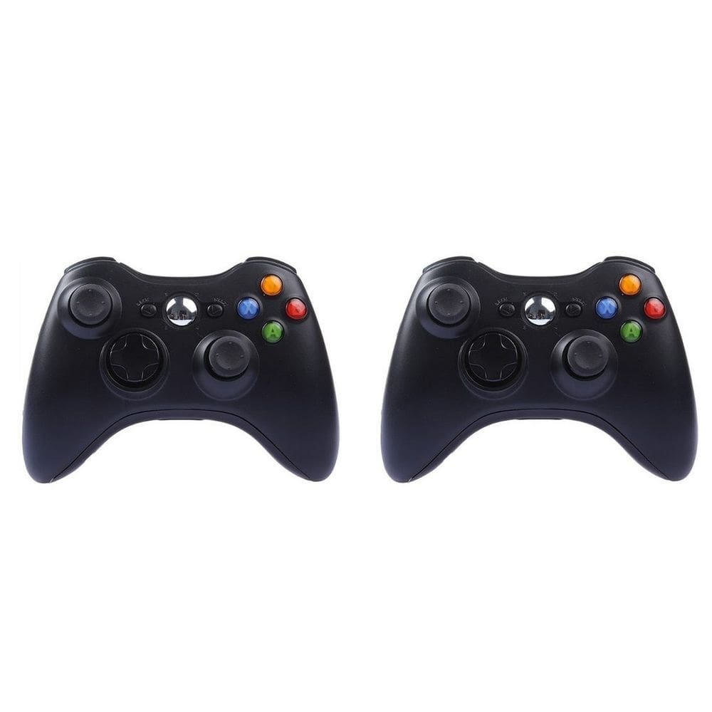 Kit 2 controle joystick xbox 360  feir sem fio wireless