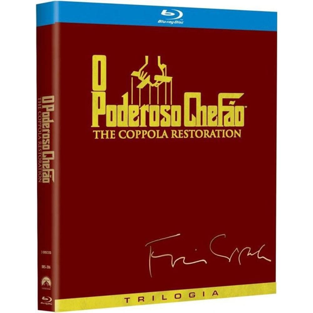 Dvd o poderoso chefão trilogia - blu-ray / oscar® 1973