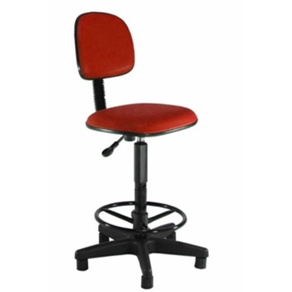 Cadeira Caixa Alta Vermelho / Balcão / Portaria / Renaflex