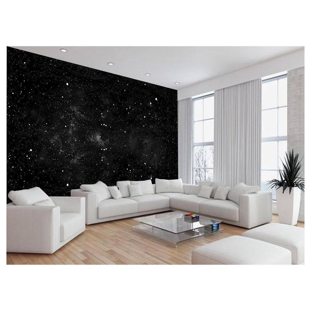 Papel De Parede 3D Espaço Estrelas Galáxia 3,5M Nsp119