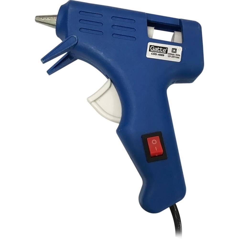 Ferramenta de aplicação de cola quente 10w pequena bivolt azul