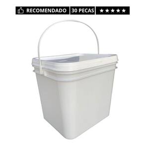 Balde retang 3.6l tampa p produtos farmaceuticos-30 un