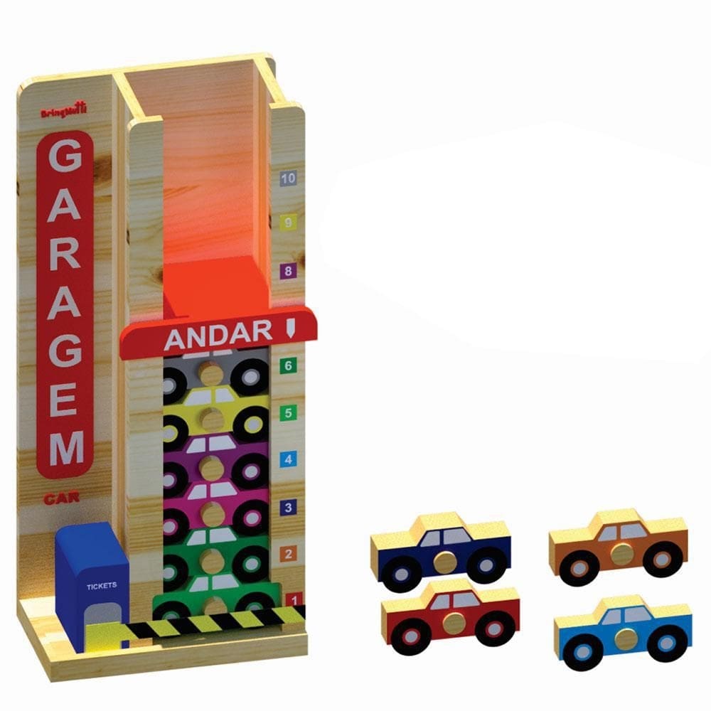 Garagem car brinquedo educativo e pedagógico
