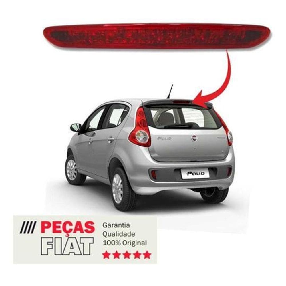 Brake light luz de freio fiat novo palio 51855421