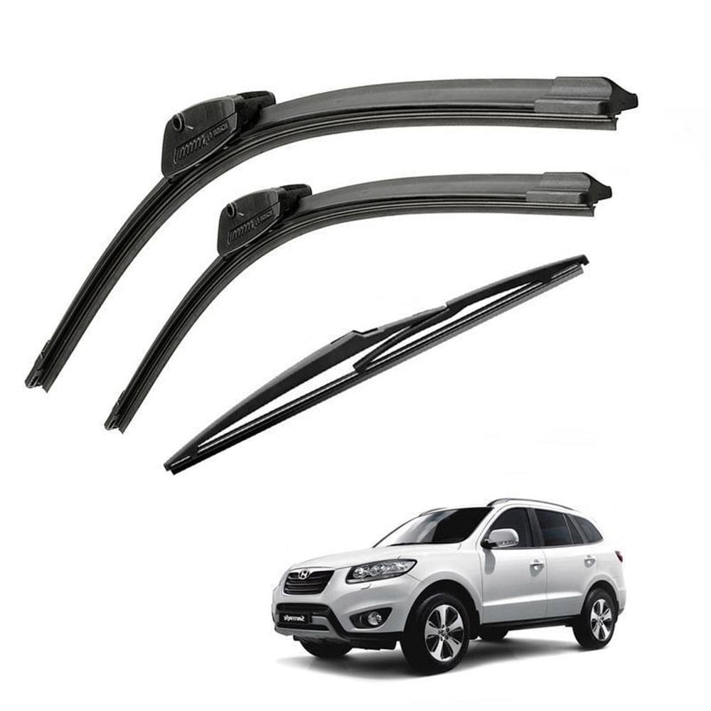 Kit limpador parabrisa hyundai santa fé 2008 2009 2010 11