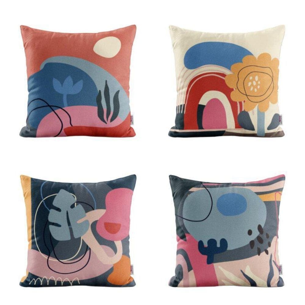 Almofadas terracota para quarto 40x40 - novadecora