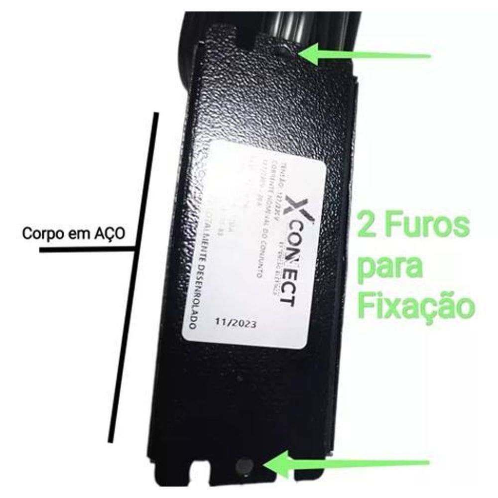 Extensao Connect Hard 20A - 2P - 3M - Preta