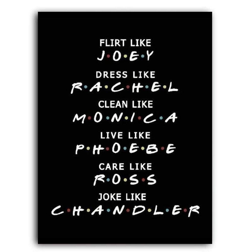 Placa  mdf  30 cm x 20 cm - friends  bd63