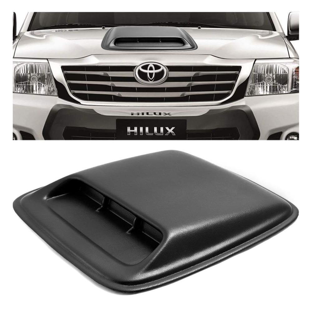 Scoop preto entrada ar capô universal toyota hilux 2009 2010