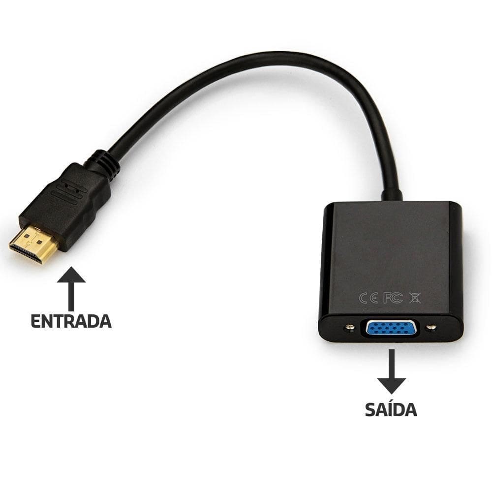 Cabo conversor hdmi para vga - cirilo cabos