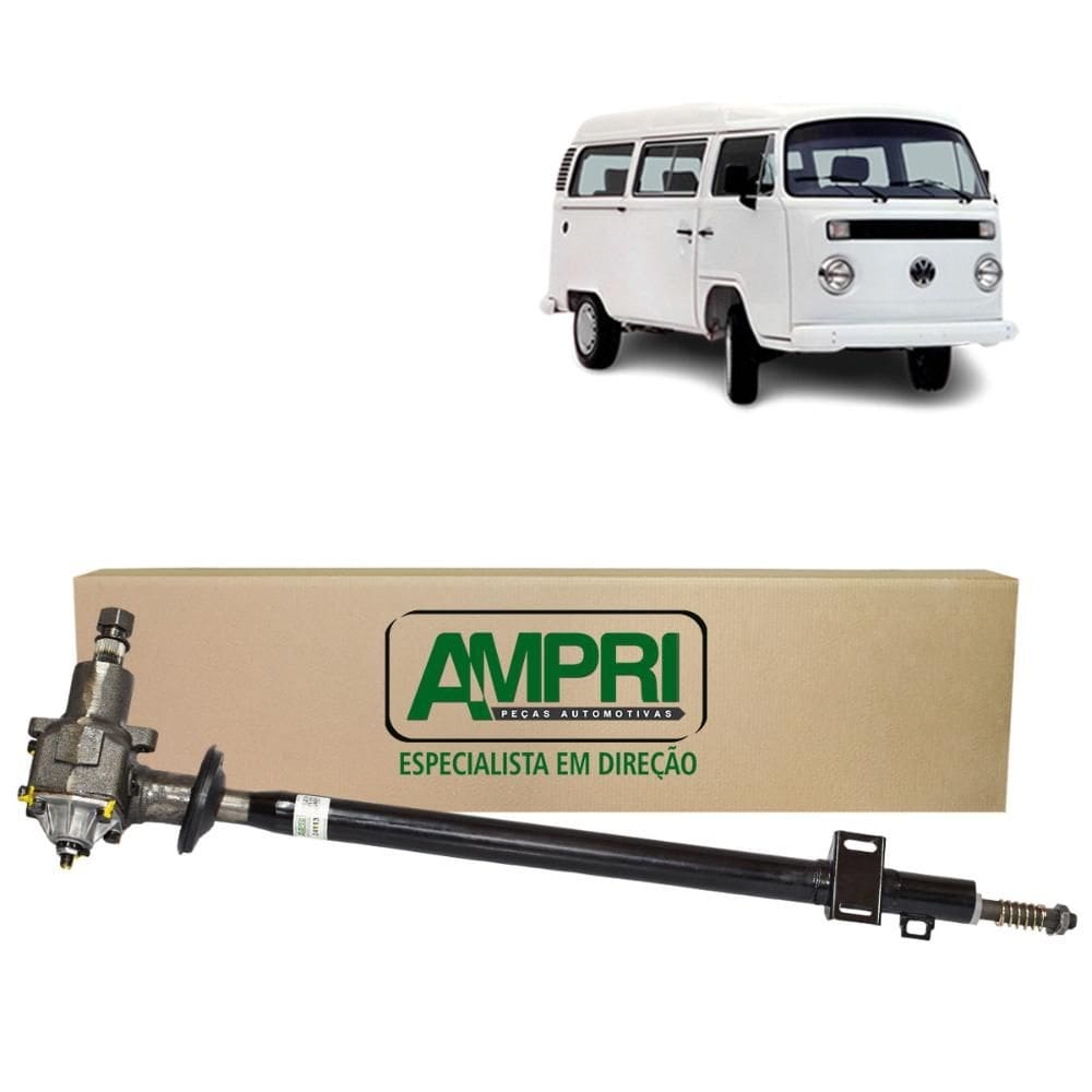 Cx Direcao Mecanica Nova Vw Kombi Carat/Kombi Standard - Todas 1997 A 2005 - Encaixe Do Volante Com Estriado