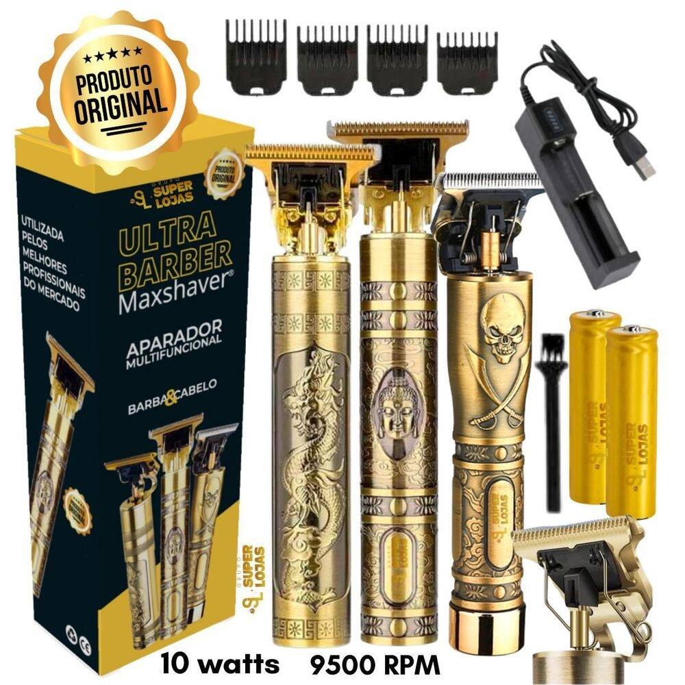Barbeador profissional potente ultra maxshave 10w 9500 rpm