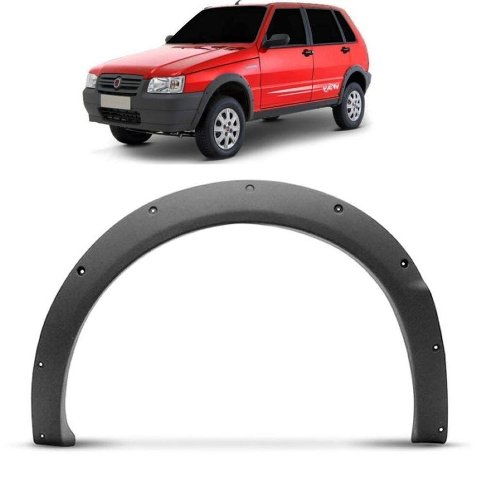 Alargador moldura paralama dianteiro uno way preto 2004 a 12