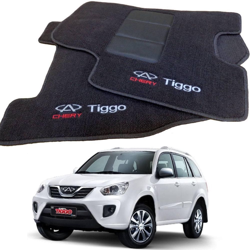 Tapete automotivo chery tiggo em carpet linha luxo