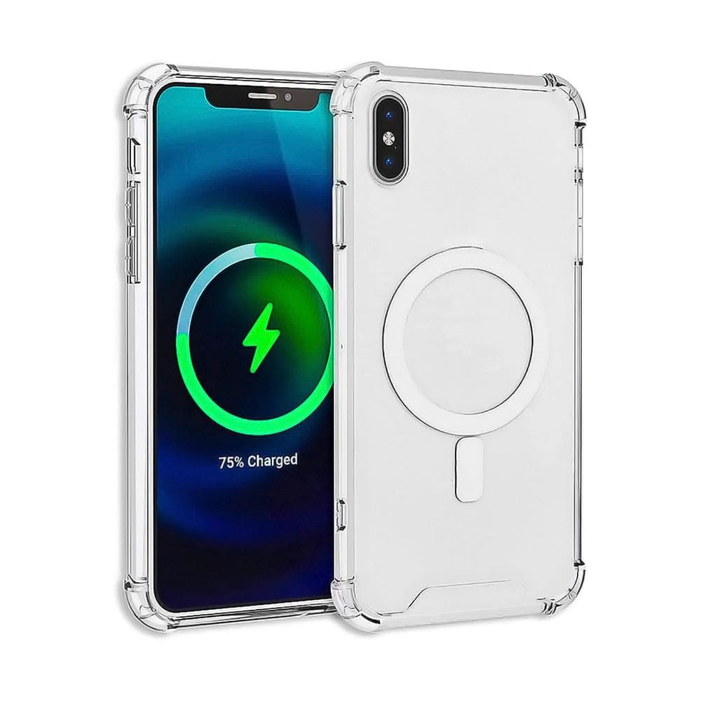 Capa anti-choque magnética transparente Magsafe para XS