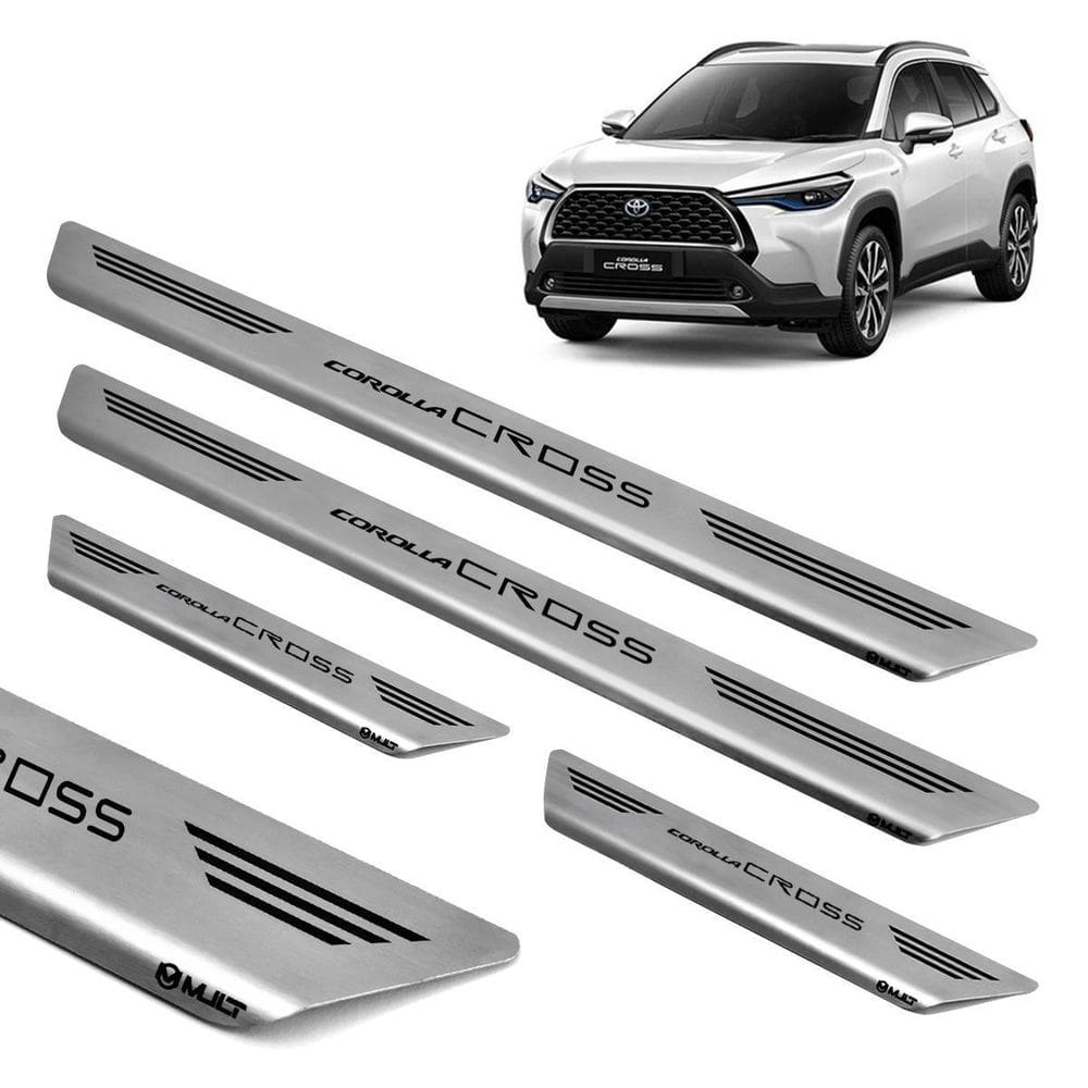 Soleira inox gravada laser mult corolla cross 2022