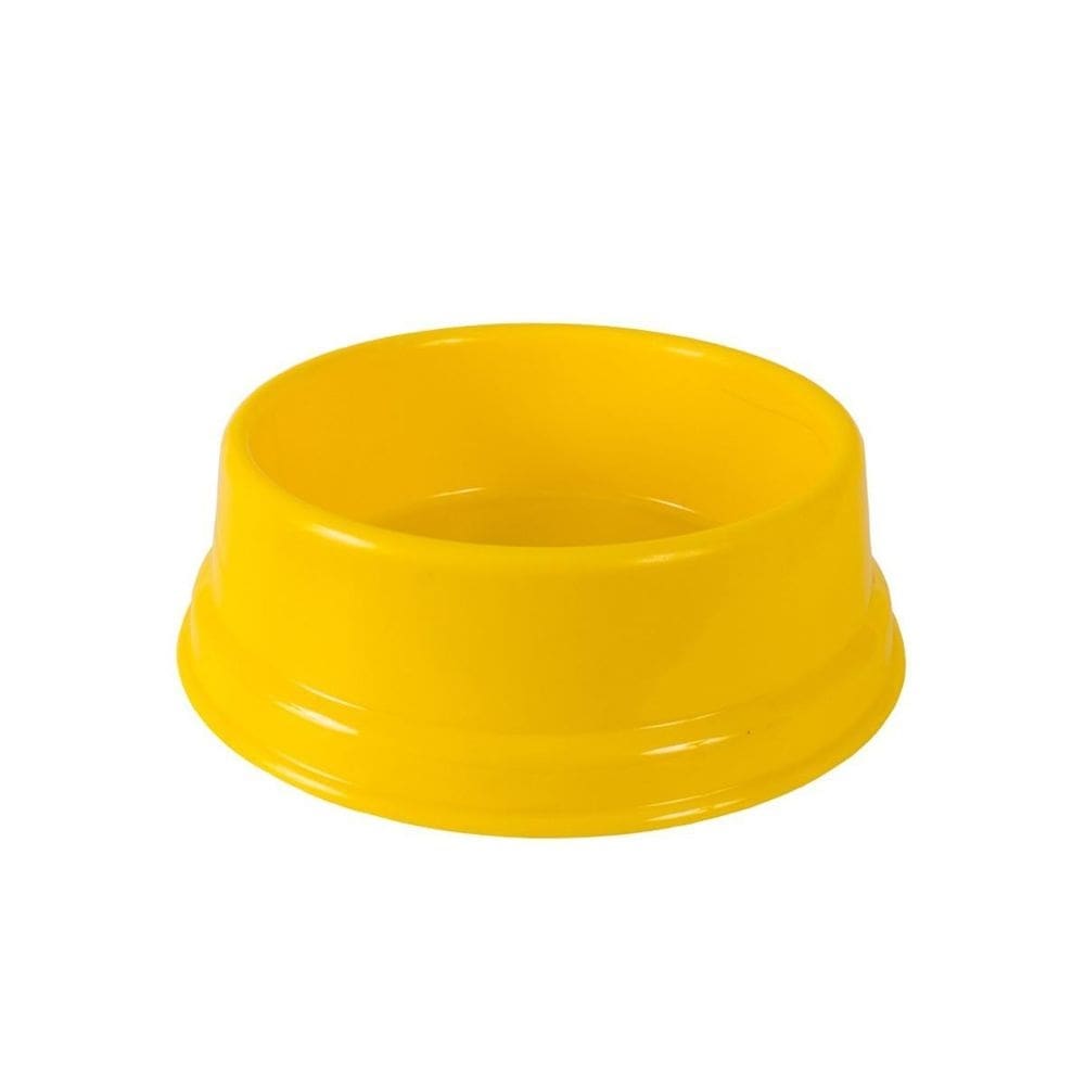 Comedouro Ou Bebedouro Cães Amarelo 1800Ml Pet Au Jel Plast