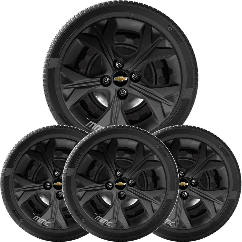 4X Calota Onix 2020 A 2025 Aro 14 Preto Fosco 378Cb