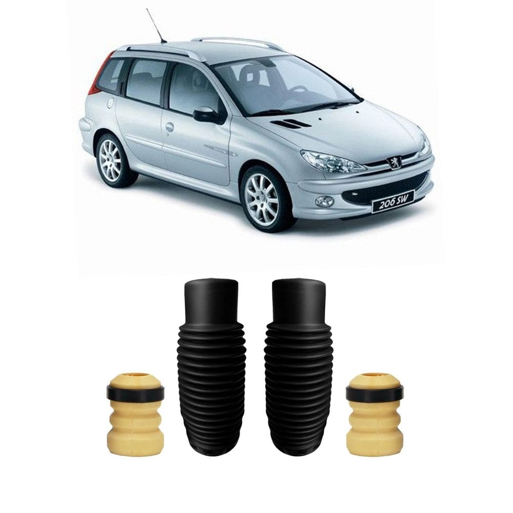 Kit 2 batente coifa haste dianteira peugeot 206 sw 2005-08