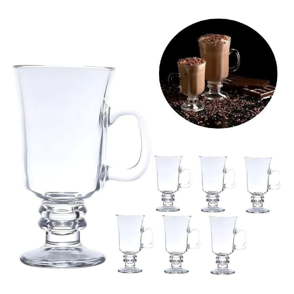 Jogo 6 Xícaras Canecas Royal Para Café Cappuccino 230Ml