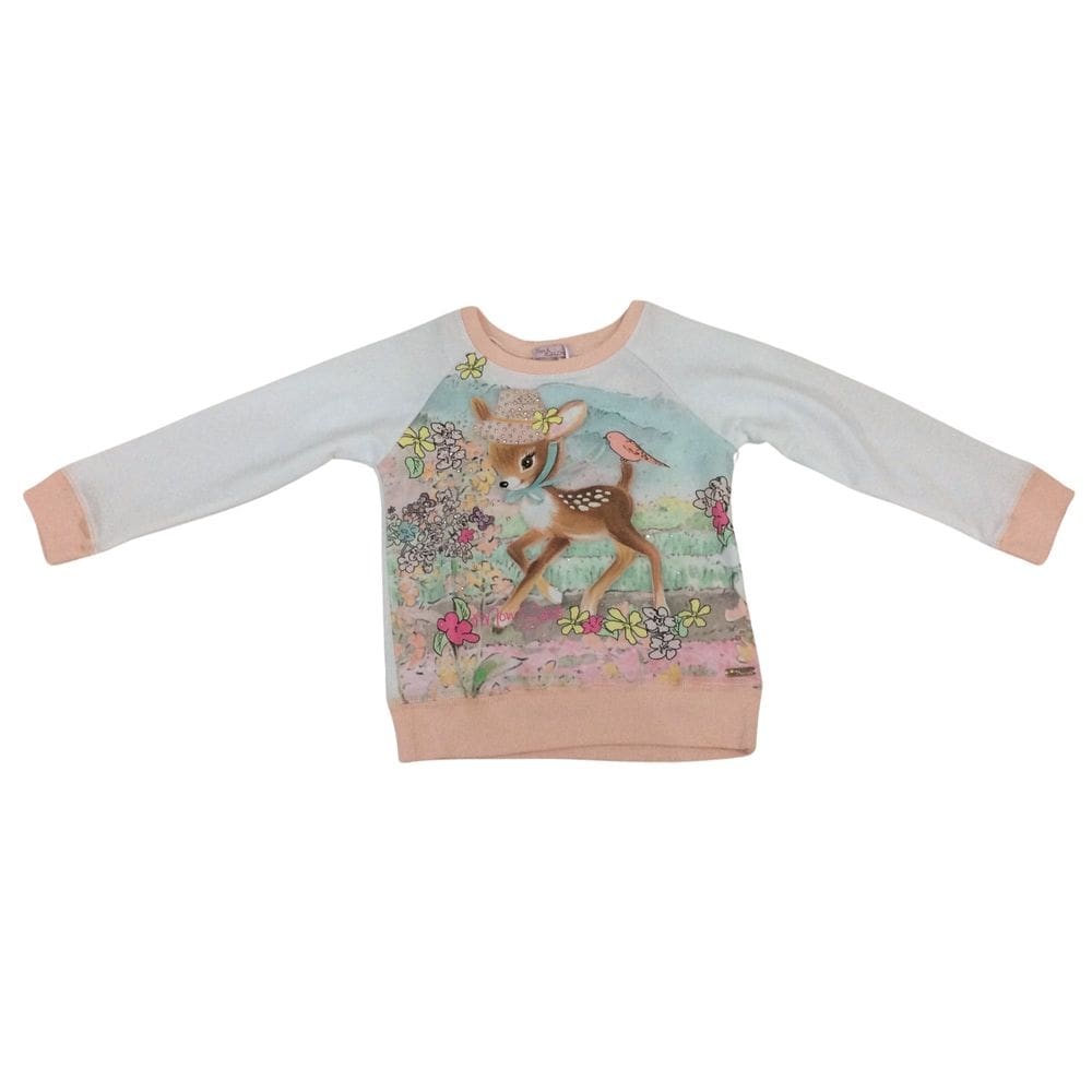 Blusão infantil fem Mon Sucrê off/salmão